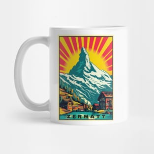 Zermatt,Matterhorn,Switzerland,Ski Poster Mug